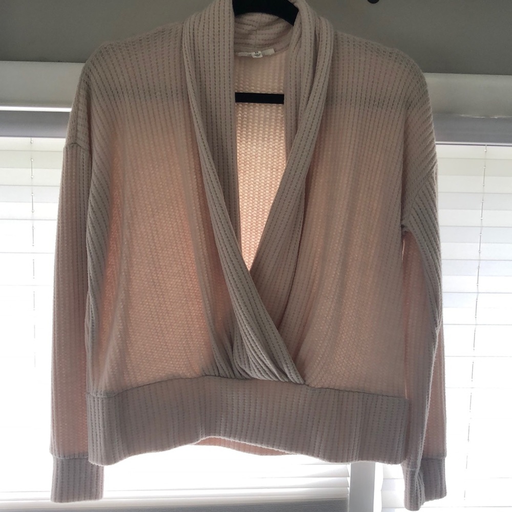 Splendid waffle knit sweater